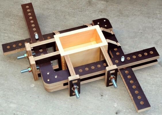 Laser Cut Jig For Gluing Boxes Free DXF File