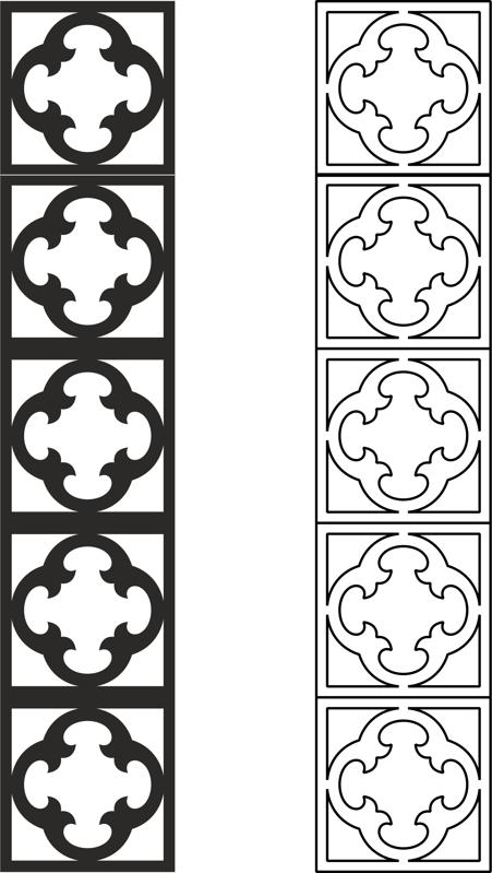 Laser Cut Lattice Partition Pattern Free DXF File