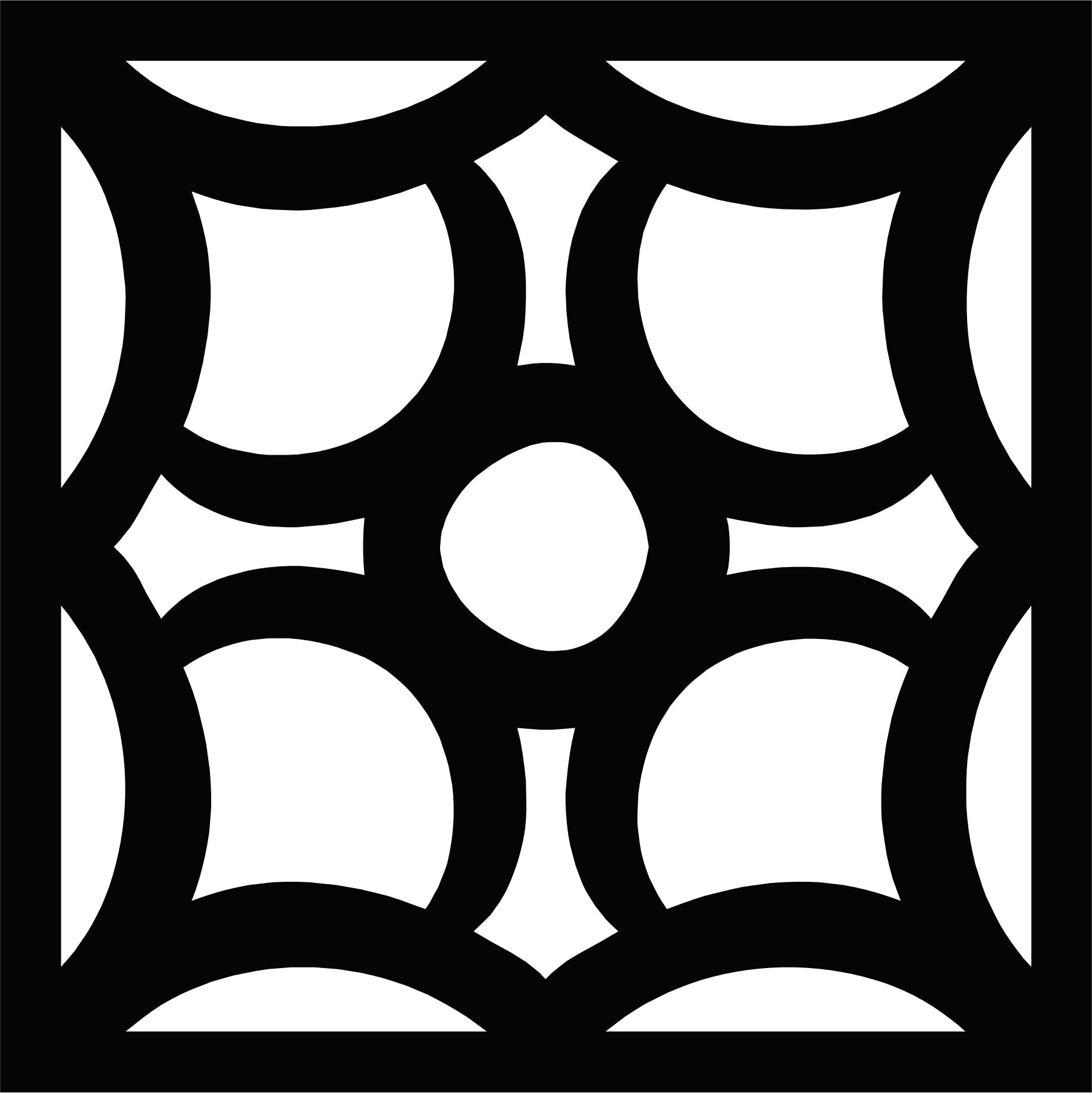 Laser Cut Living Room Seamless Floral Floral Lattice Stencil Pattern Free DXF File