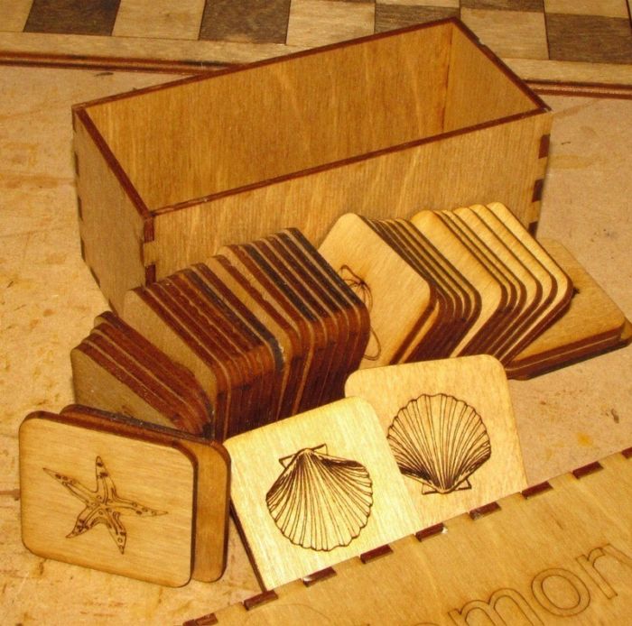 Laser Cut Memory Concentration Game Free Vector File