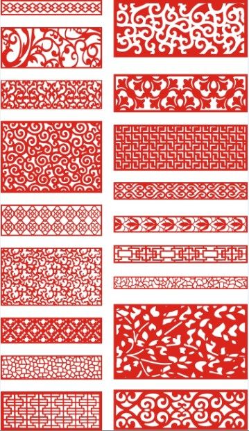 Laser Cut Pattern Screen 115 Free DXF File
