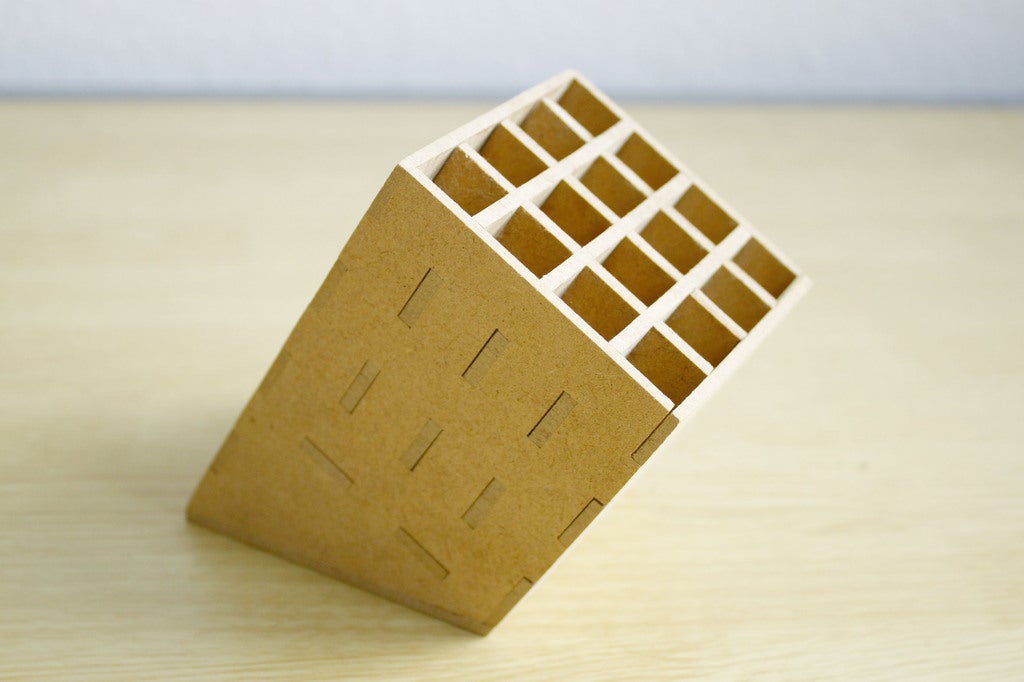 Laser Cut Pencil Stand 3mm Free DXF File