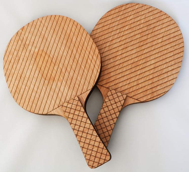 Laser Cut Ping Pong Paddles Table Tennis Racket Free Vector File