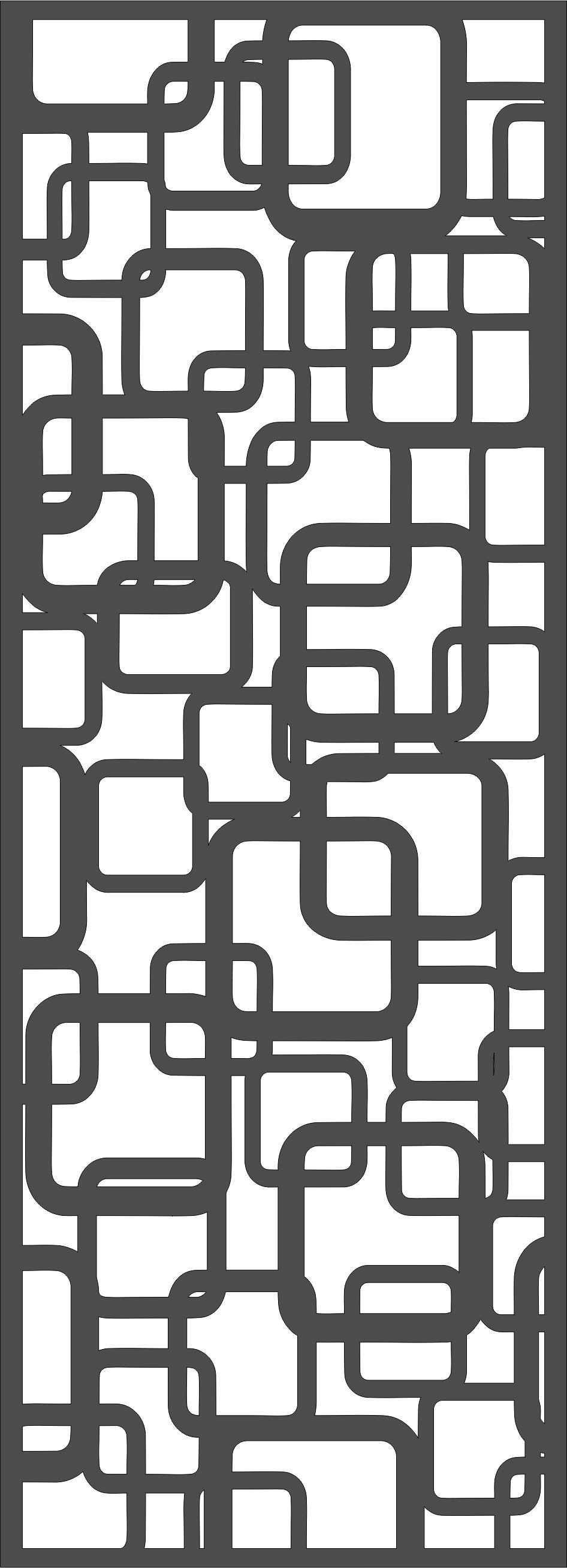Laser Cut Privacy Partition Indoor Panel Room Divider Lattice Seamless Pattern Free DXF File