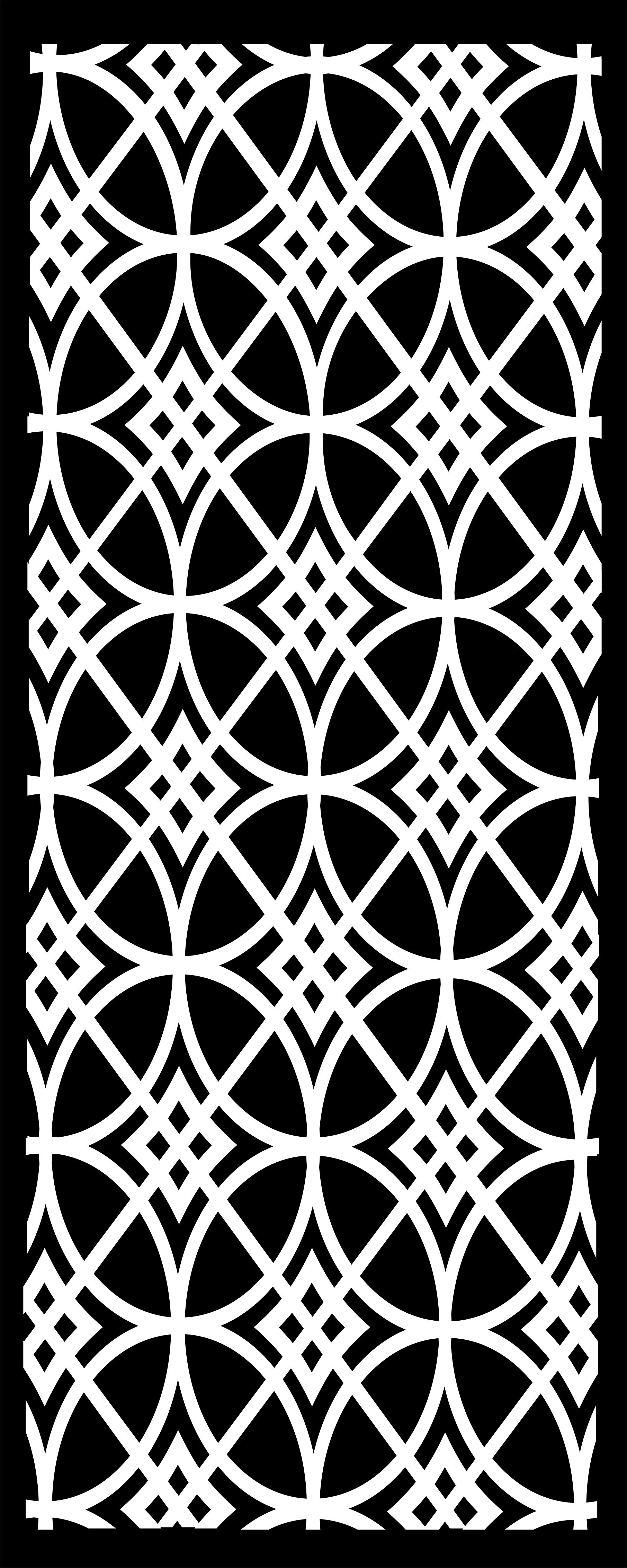 Laser Cut Privacy Partition Indoor Panels Floral Lattice Stencil Room Divider Free DXF File