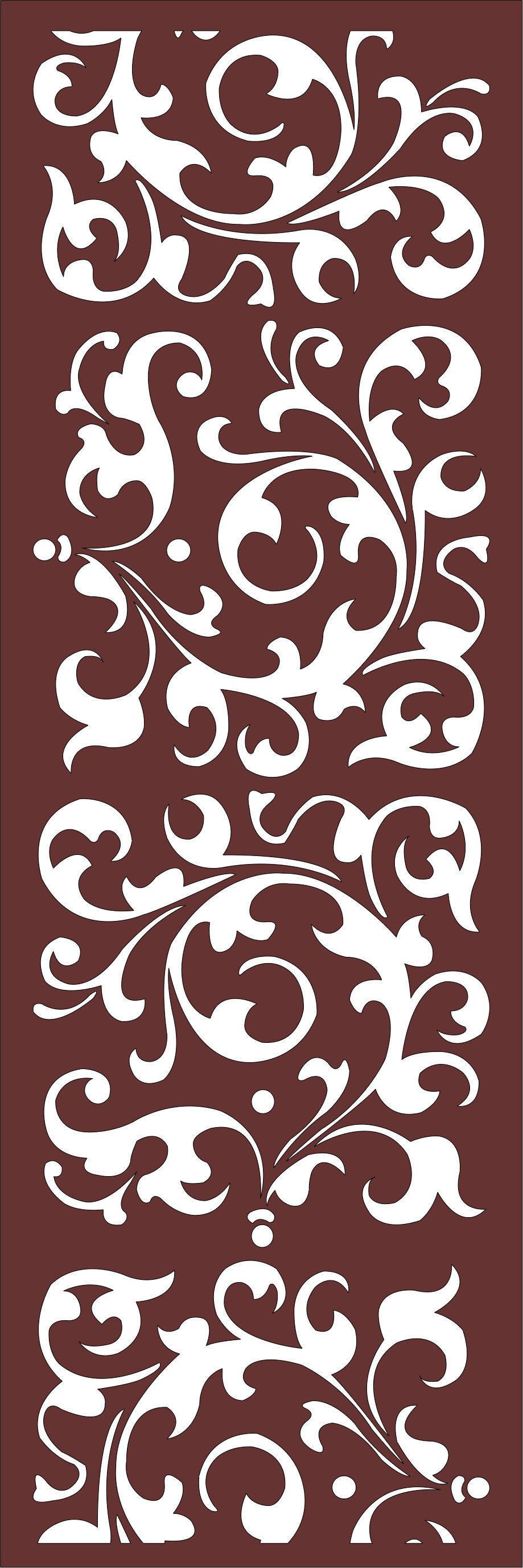 Laser Cut Privacy Partition Round Jali Divider Free DXF File