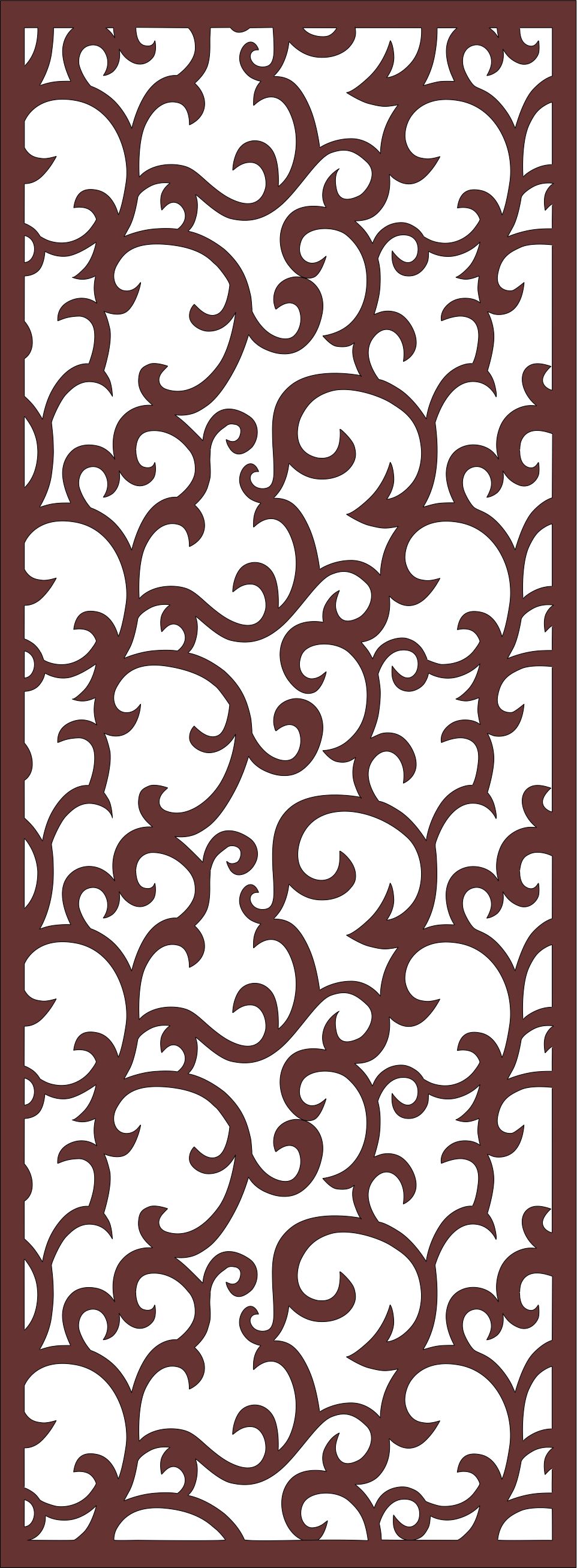 Laser Cut Privacy Partition Round Panel Jali Free DXF File