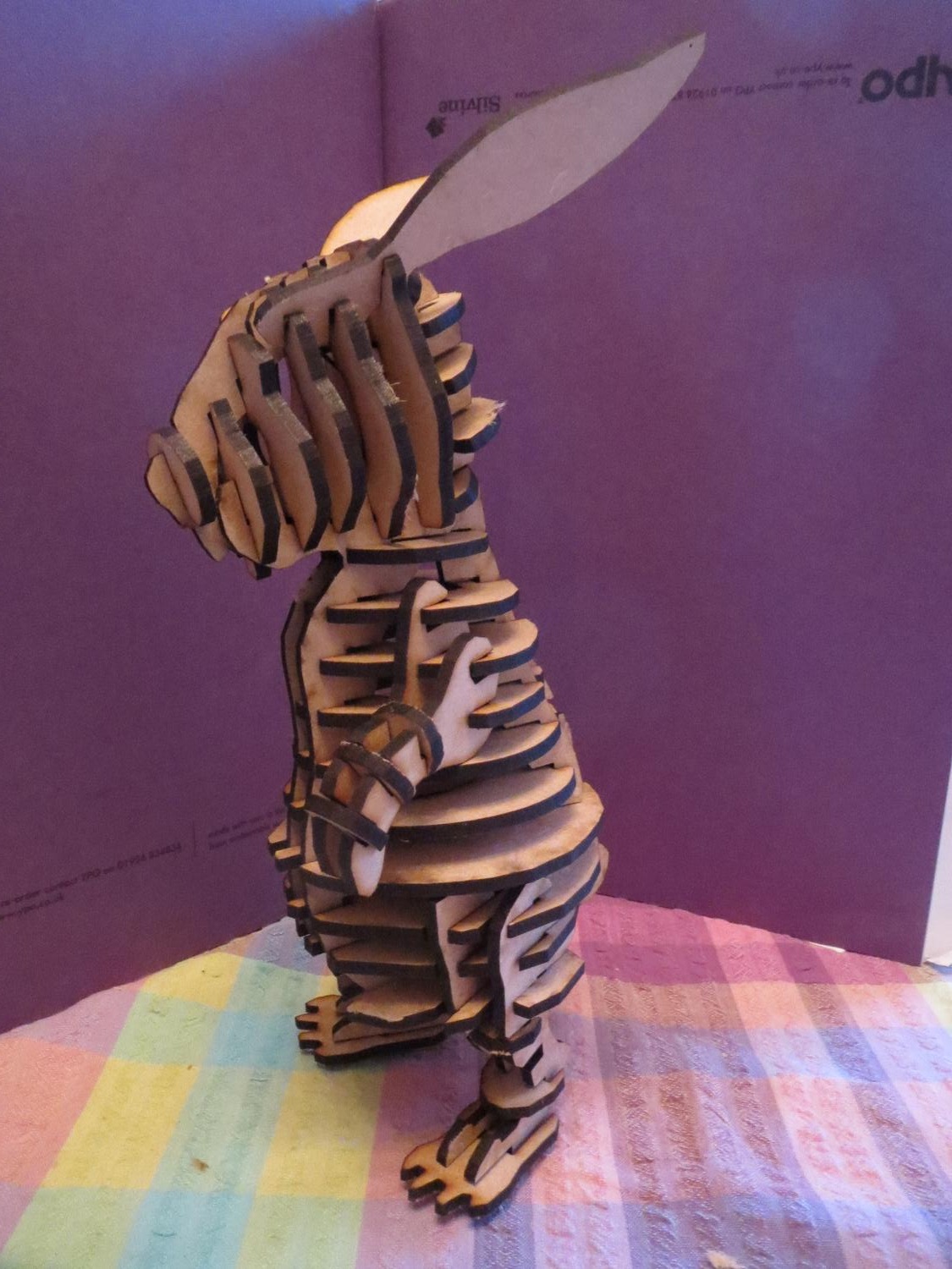 Laser Cut Rabbit 4mm Mdf Puzzle Template Free DXF File