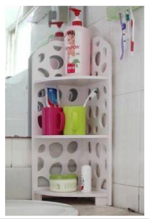 Laser Cut Rack Shelf For Bathroom 3d Puzzle Free Vector File