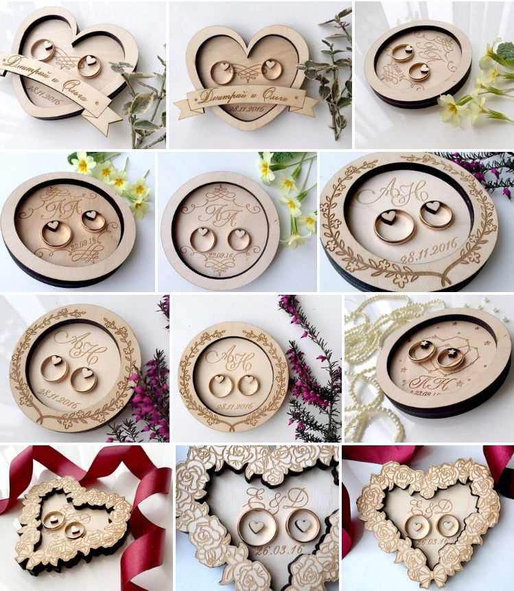 Laser Cut Ring Box Template Heart Shape Free Vector File