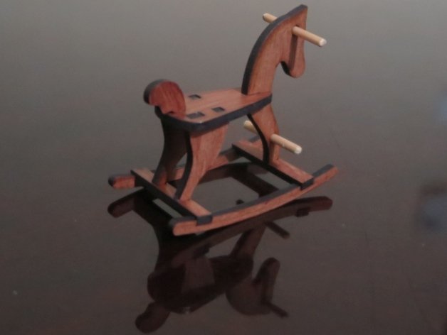 Laser Cut Rocking Horse 6mm Mdf Free DXF File