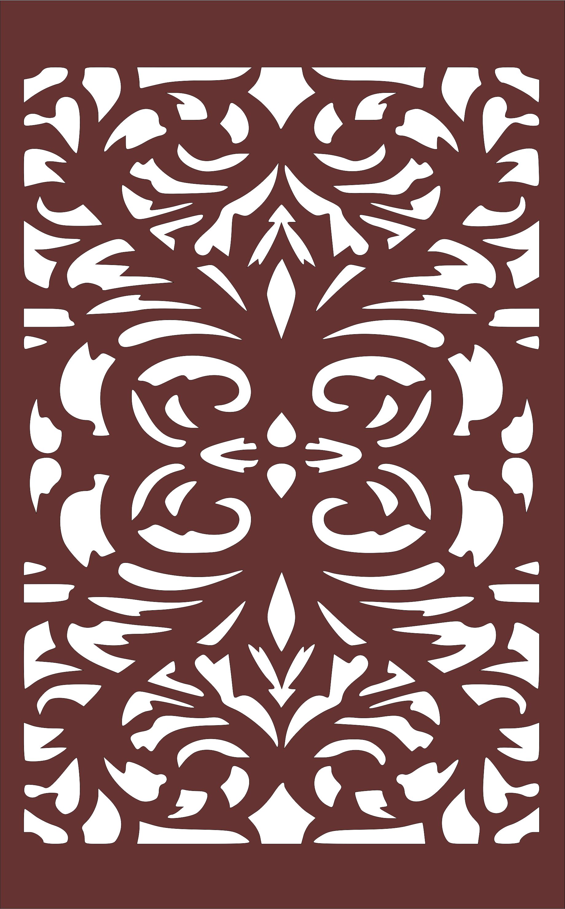 Laser Cut Room Divider Seamless Separator Lattice Free DXF File