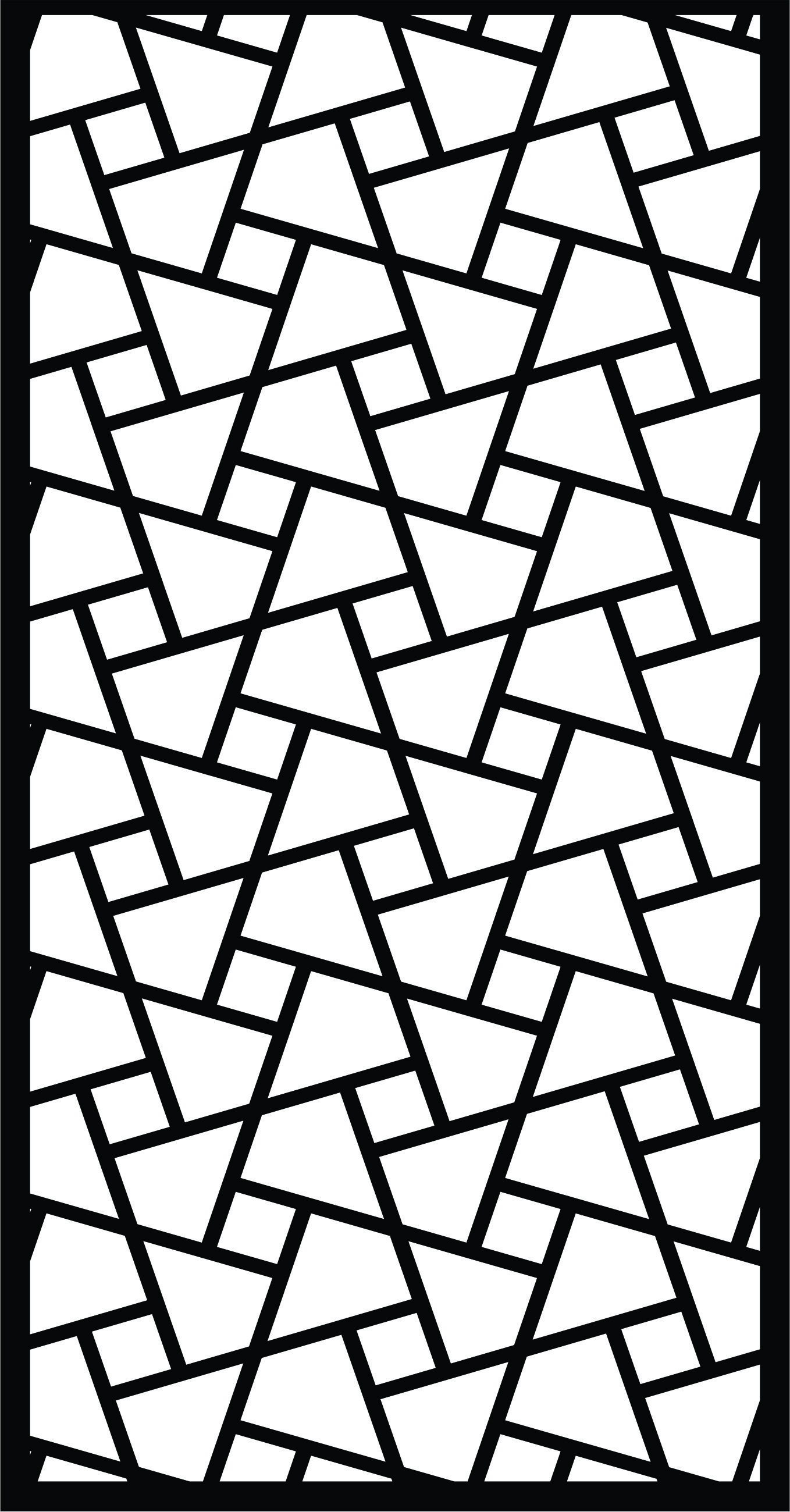 Laser Cut Room Separator Seamless Floral Lattice Stencil Design Free DXF File