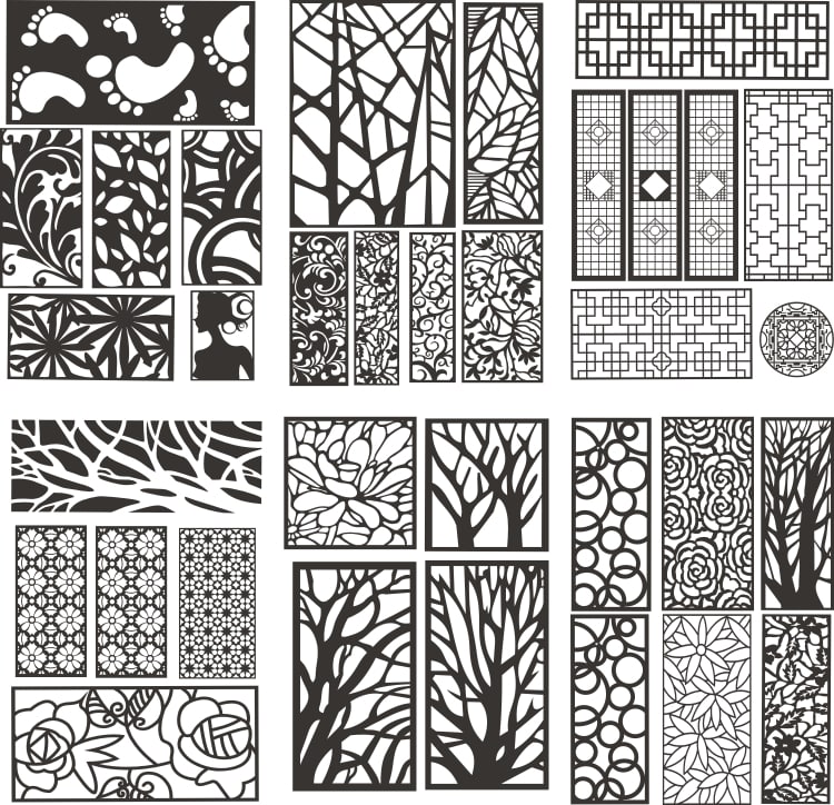 Laser Cut Screens Decor Panels Free Vector File