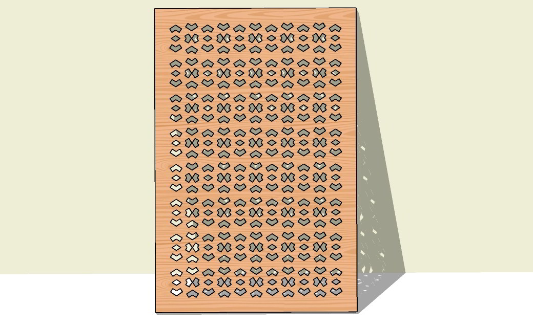 Laser Cut Seamless Pattern Background Grill Room Separator Free Vector File