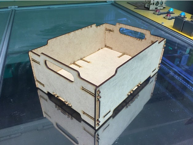 Laser Cut Stackable Box 3mm Mdf Free DXF File