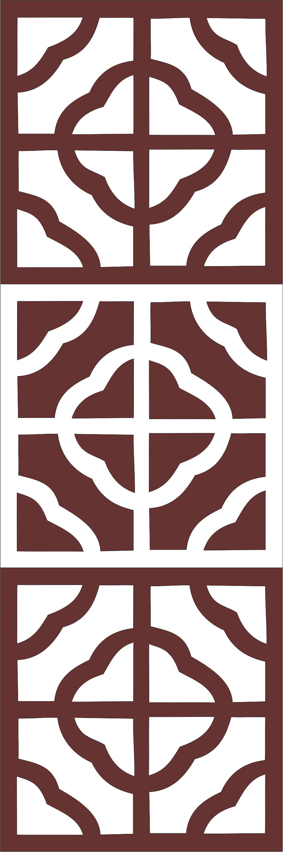 Laser Cut Window Jali Pattern Free DXF File