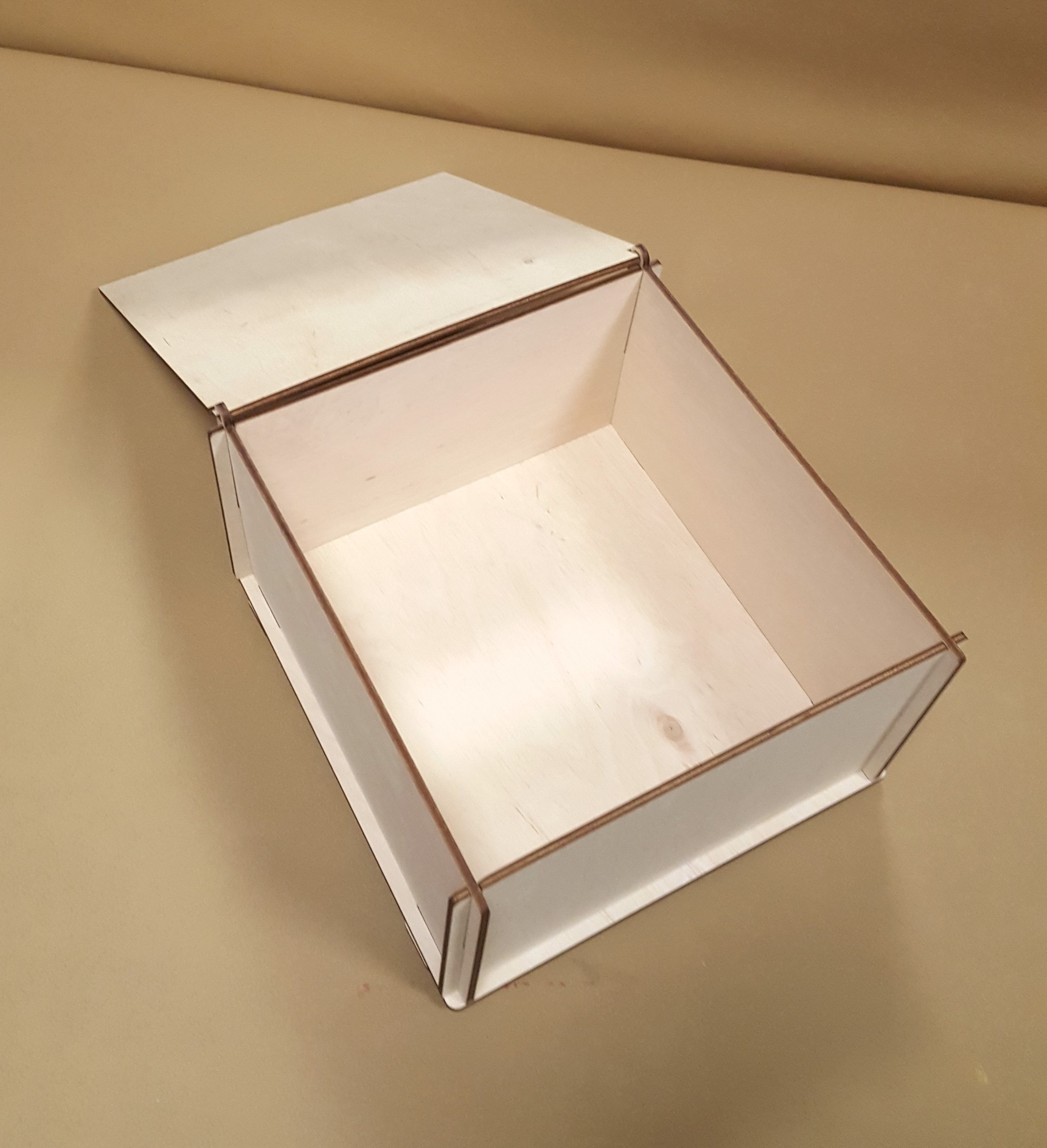 Laser Cut Wood Storage Box With Lid Free Vector File