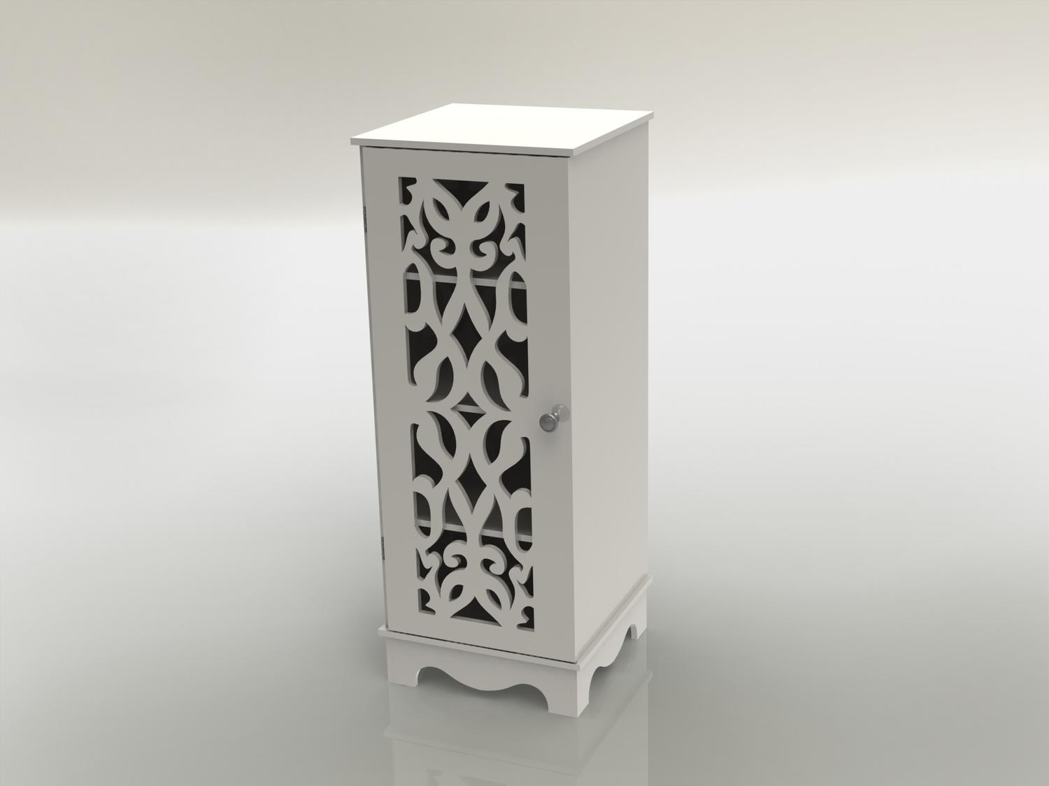 Laser Cut Wooden Cabinet Furniture Shelf Storage Rack 12mm Free DXF File