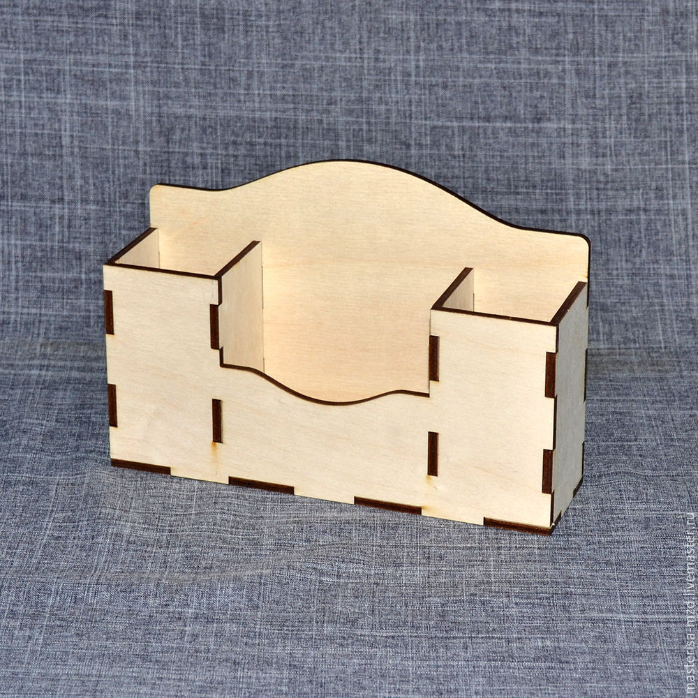 Laser Cut Wooden Desk Organizer Free Vector File