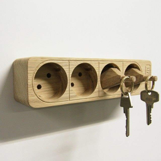 Laser Cut Wooden Key Holder Free Vector File