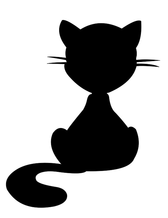 Laser Cut Wooden Kitten Silhouette Free Vector File
