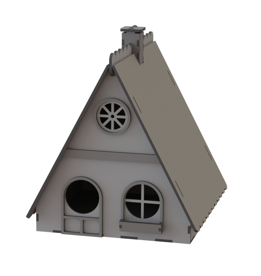 Laser Cut Wooden Nest Box Birds House Birds Shelter Free Vector File