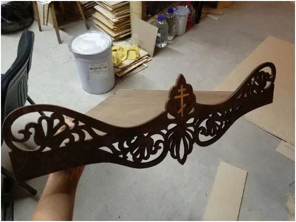 Laser Cut Wooden Shelf Layout Free Vector File