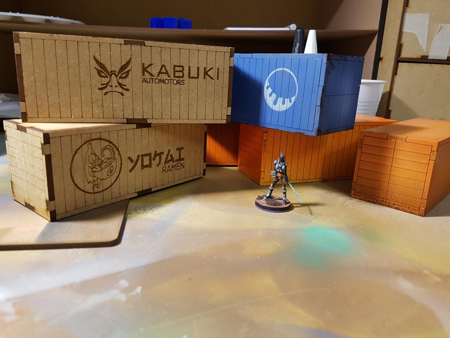Laser Cut Wooden Shipping Container 3mm Mdf 50x50x130 Free DXF File