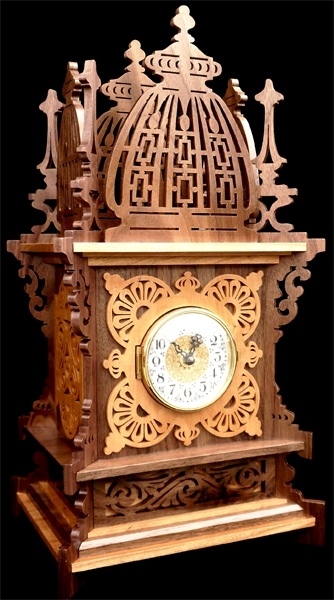 Laser Cut Wooden Table Clock Free Vector File