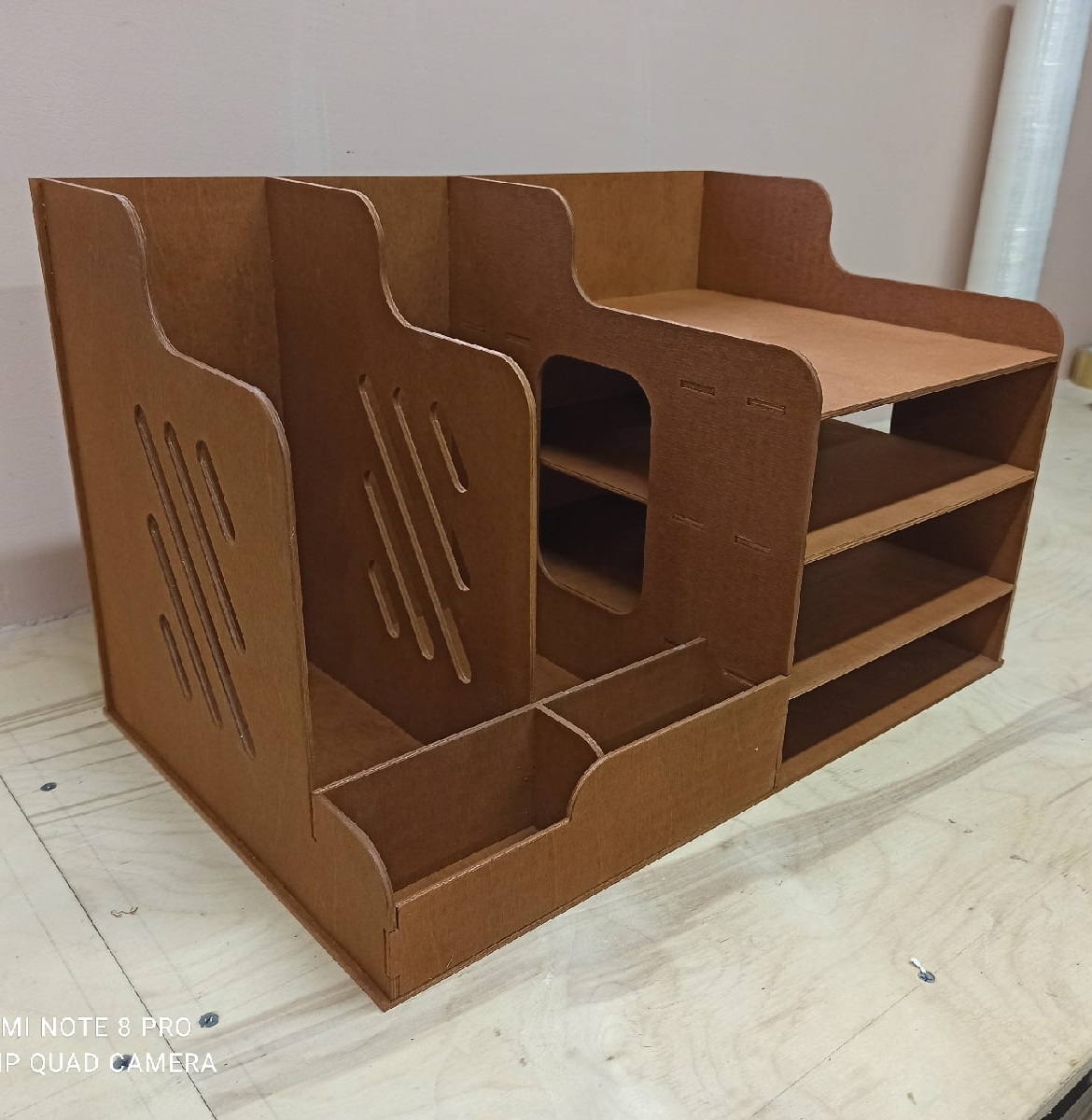 Laser Cut Workspace Organizer Desktop File Organizer Paper File Holder Free Vector File