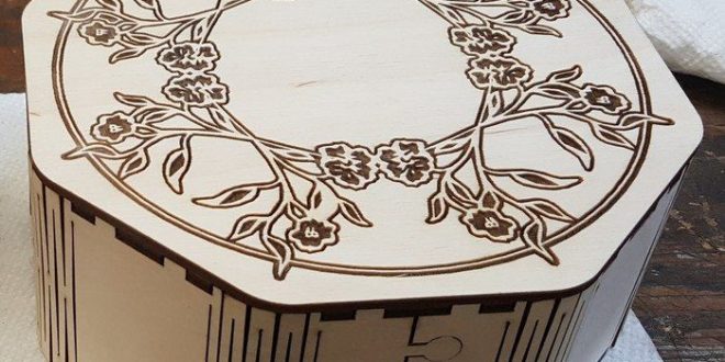Laser Cutting Octagon Box Plan Free DXF File