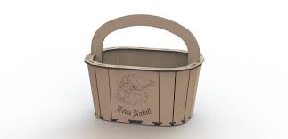 Laser Engrave Storage Basket Free Vector File