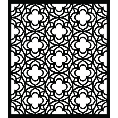 Laser Plasma Router Floral Grill Design 225 Free DXF File