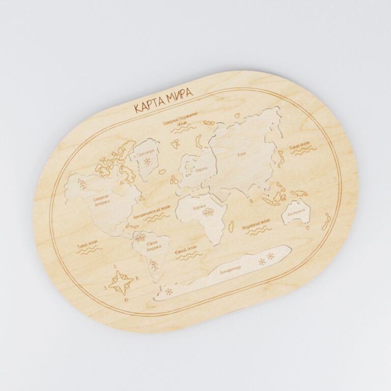 Layout Map Puzzle For Laser Cut Free Vector File