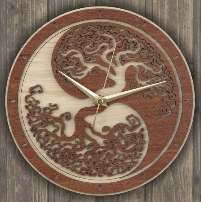 Layout Of Decorative Clock Free Vector File