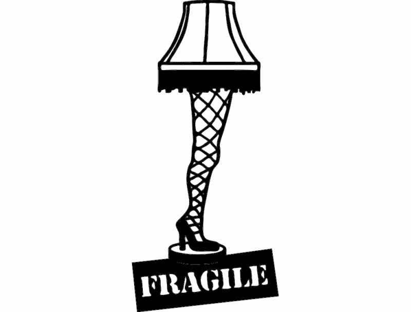 Leg Lamp Free DXF File