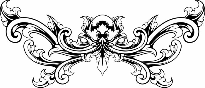 Living Room Divider Border Pattern Free Vector File