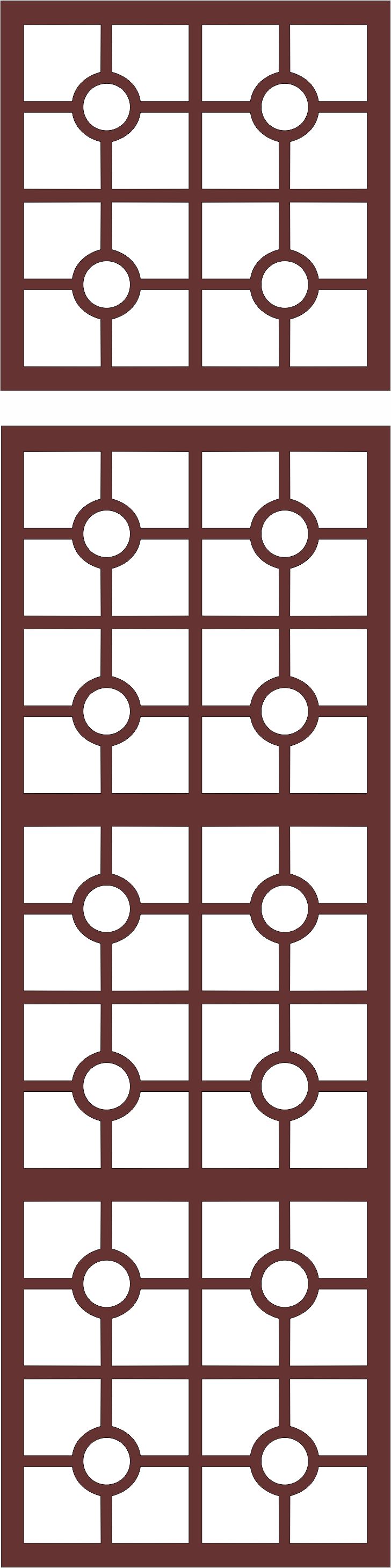 Living Room Grill Seamless Panel For Laser Cutting Free DXF File