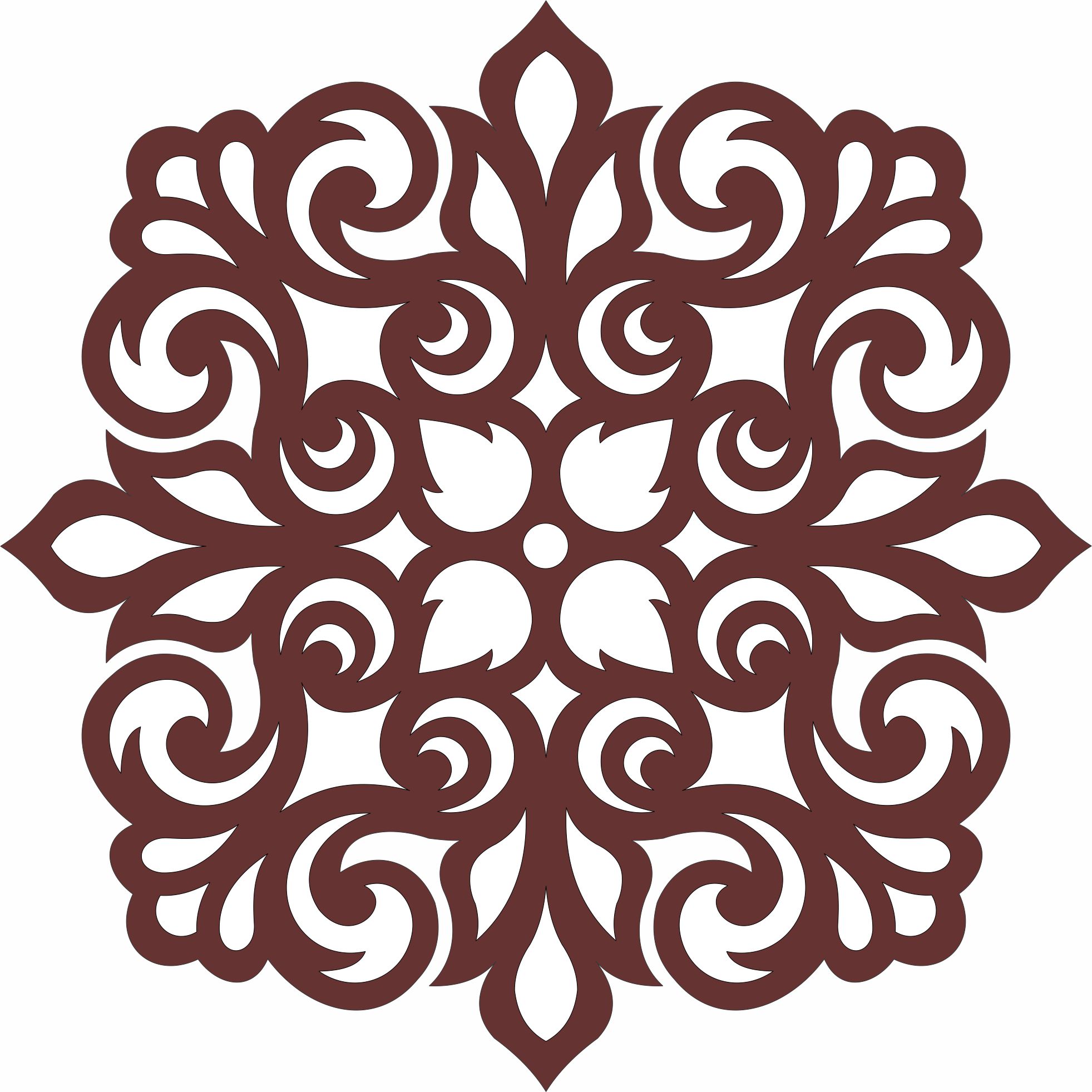 Living Room Jali Seamless Design For Laser Cutting Free DXF File