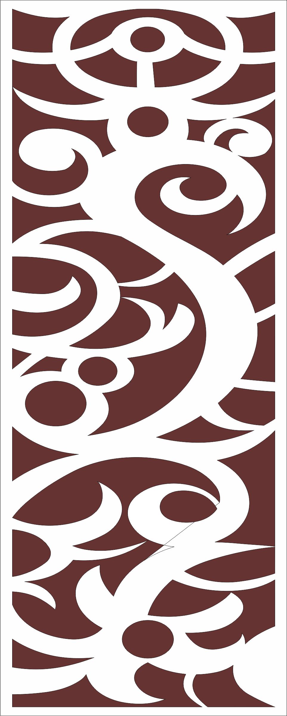 Living Room Seamless Floral Jali For Laser Cut Free Vector File