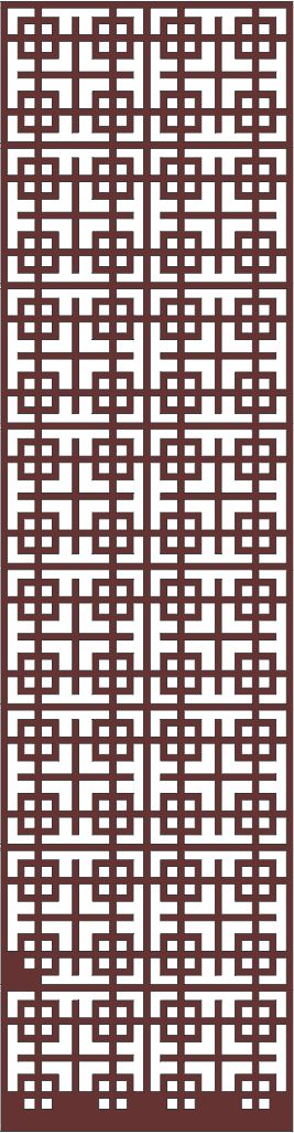 Living Room Seamless Floral Screen Pattern Cnc Laser Cutting Free DXF File