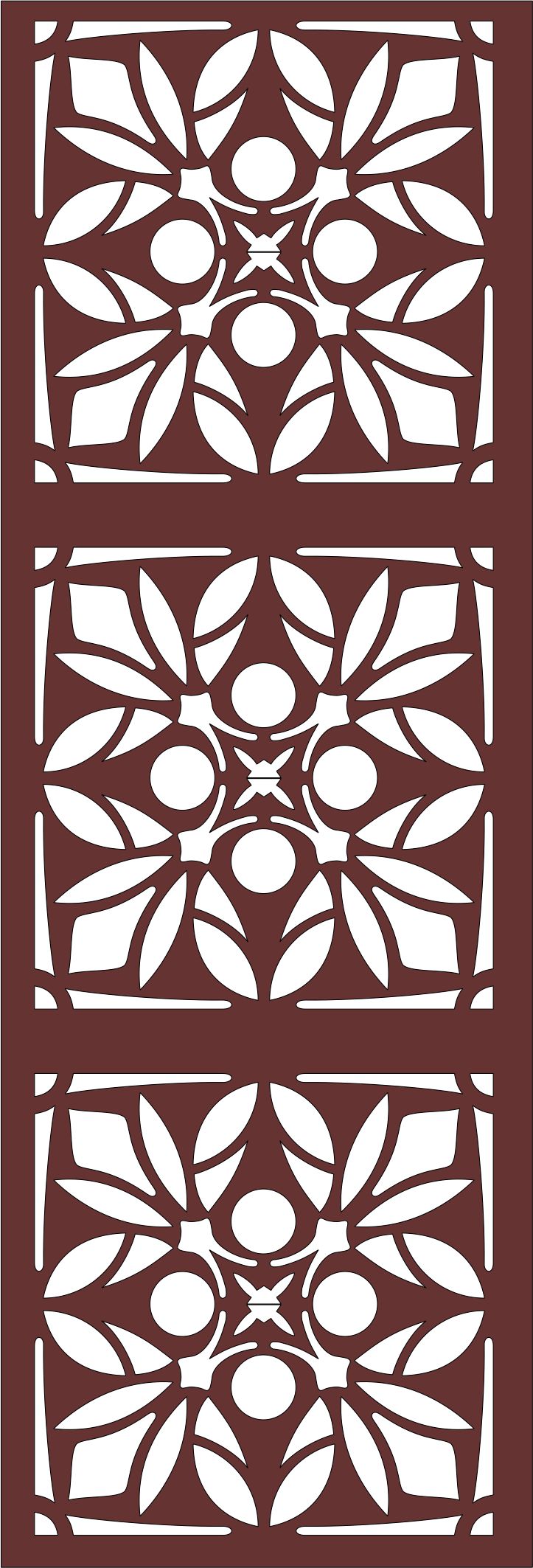 Living Room Seamless Grill Pattern For Laser Cutting Free DXF File
