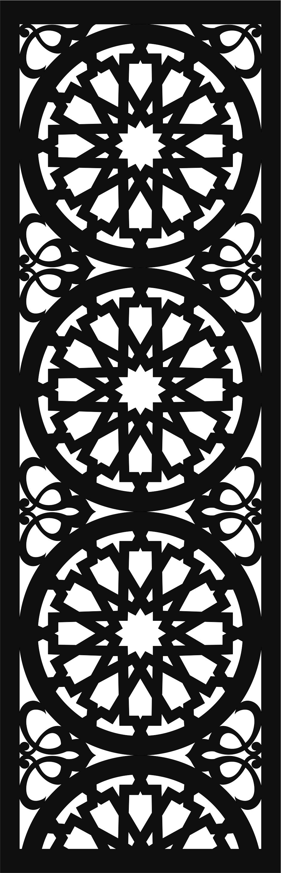 Living Room Seamless Screen Design Cnc Laser Cutting Free DXF File