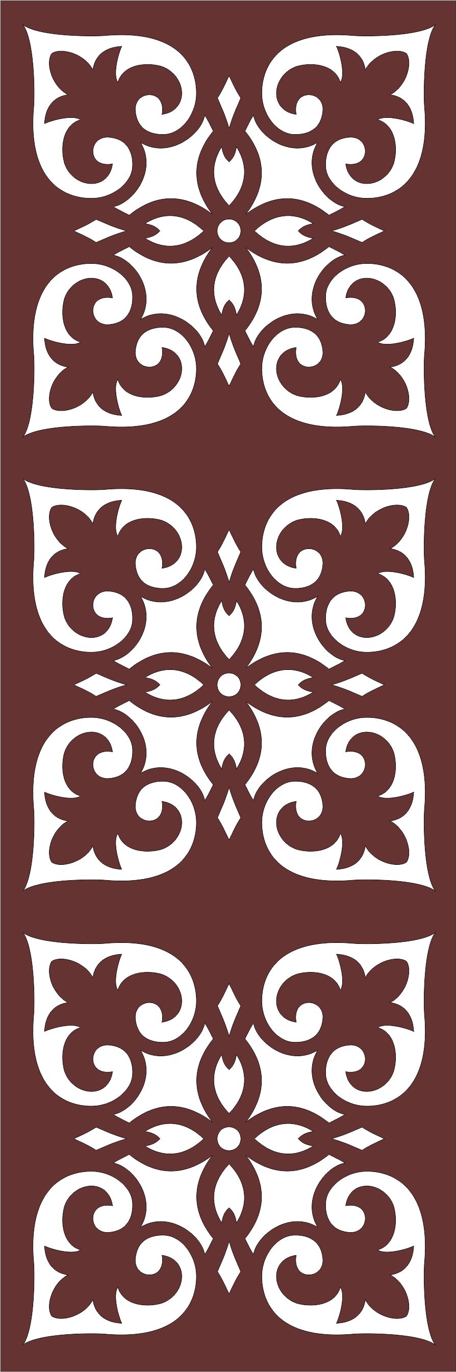 Living Room Seamless Separator Grill Pattern For Laser Cut Free Vector File