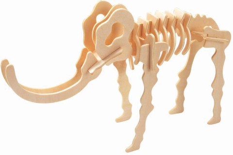Mamouth 3d Puzzle Free DXF File