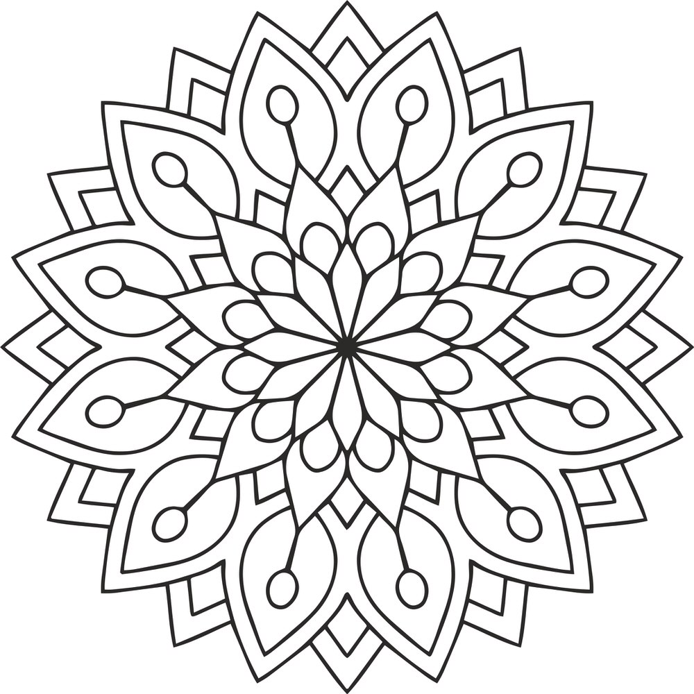 Mandala Des Flower Ornament Free Vector File