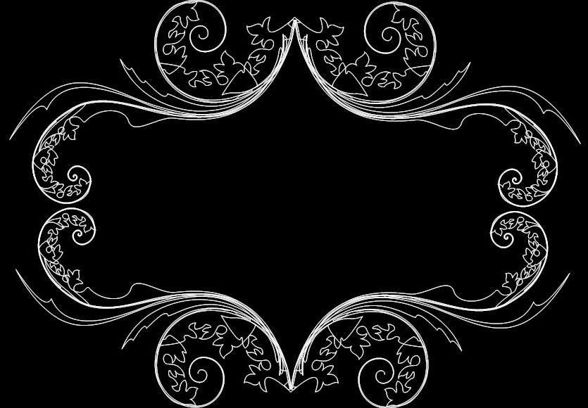 Mirror Frame 0079 Free DXF File