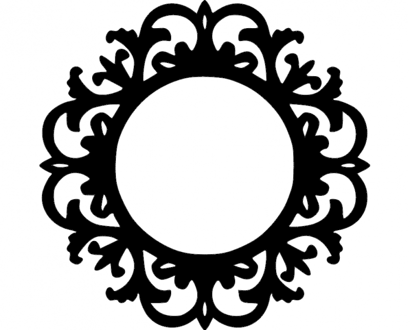 Mirror Frame Free DXF File