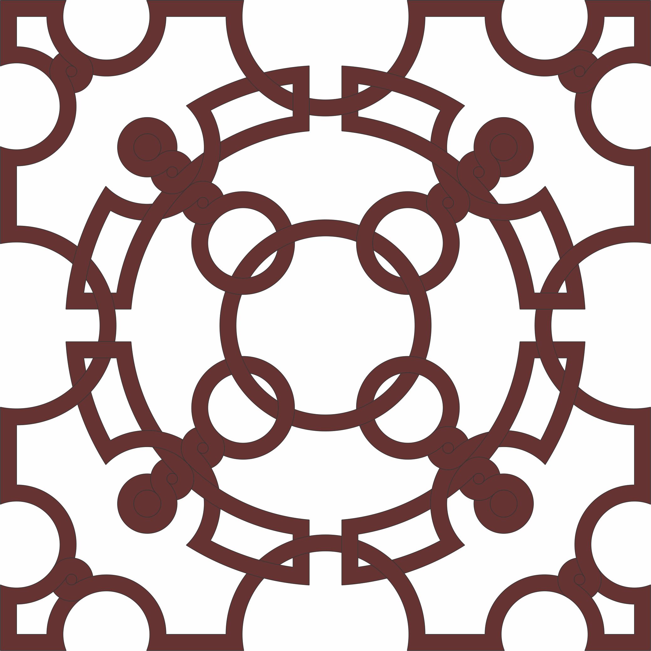 Modern Privacy Partition Indoor Grill Panel For Laser Cut Free Vector File